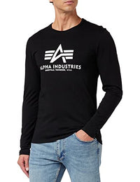 Thumbnail for Alpha Industries Herren Basic T-LS Longsleeve T-Shirt, Black, im Sale