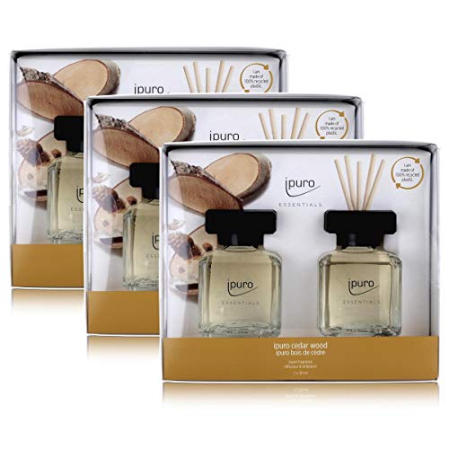 Gift set Essentials by ipuro Cedar Wood 2x50ml room fragrance (3-pack) on sale