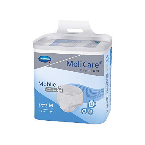 MoliCare Premium Mobile Einweg-Unterwäsche: Diskrete Verwendung für Frauen und Männer bei Inkontinenz; 6 Tropfen, im Sale
