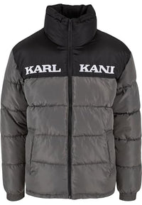 Thumbnail for Karl Kani Retro Essential Puffer Jacket Anthracite im Sale