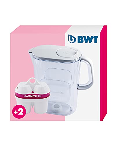 BWT Wasserfilter AQUAlizer Home | Aubergine | inkl 1 Magnesium Filterkartusche | Wasserfilter Trinkwasser | Für Speisen & Getränke | Filtert Kalk, Chlor, Blei & Kupfer im Sale