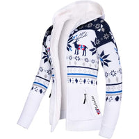 Thumbnail for Nebulus Damen Jacke NORON, mit Kapuze, schicker Pullover im Norweger-Style (L/40, Offwhite-navy) im Sale