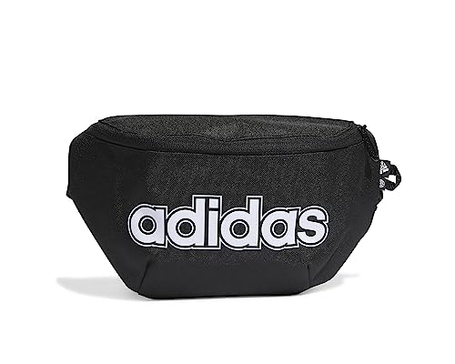 adidas Unisex Classic Foundation Waist Bag, Black/White, One Size im Sale