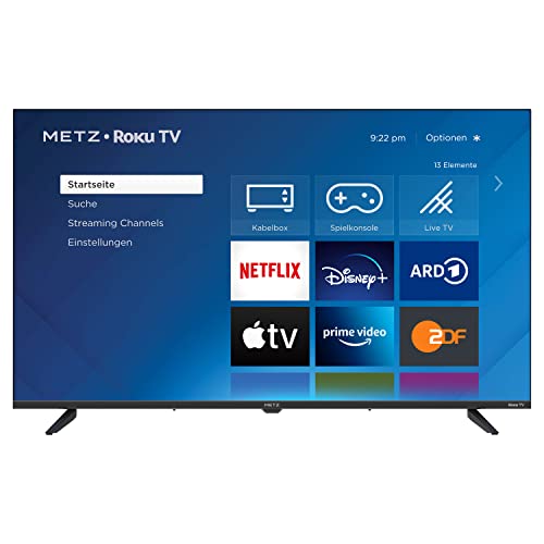 METZ Blue Roku TV, FHD Smart TV, Zoll, 100 cm, Fernseher mit Triple Tuner, TV mit WLAN, LAN, HDMI, USB, HDTV, 2 Monate RTL+ GRATIS,40MTD3011Z im Sale