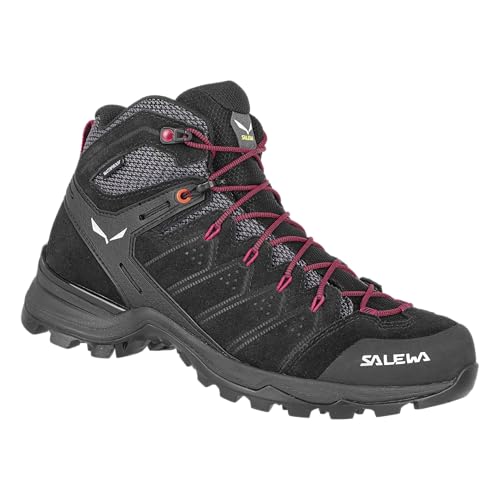 SALEWA women's Ws Alp Mate Mid PTX trekking &amp; hiking boots, Black Out Virtual Pink, EU on sale