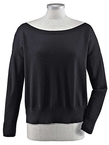 Alba Moda Damen Pullover, schwarz, In topmodischer, kastiger T-Cut-Form im Sale