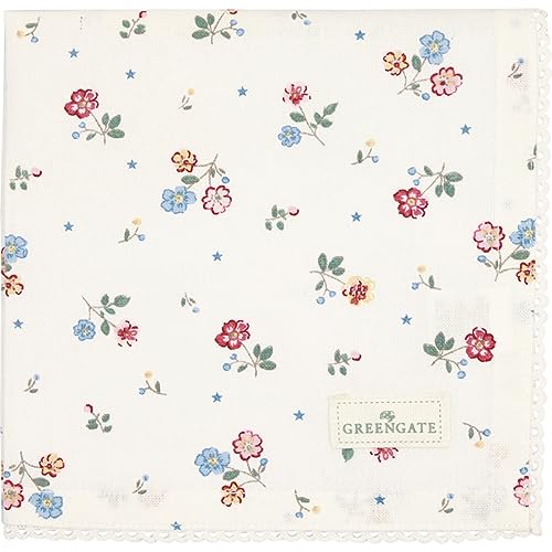 GreenGate Adelena fabric napkin white 40x40cm