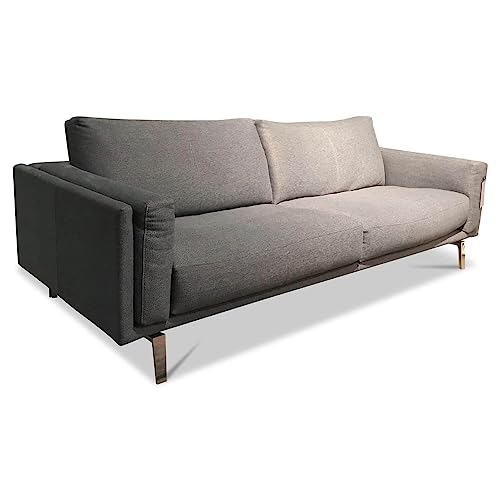 Sofa Bellice Stoff 5 Prairie 86 Füße Aluminium Poliert im Sale