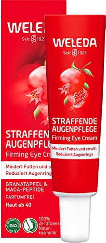 WELEDA Organic Firming Eye Cream - Natural Anti-Aging Eye Cream with Pomegranate Seed Oil &amp; Maca Peptides. Reduces wrinkles and dark circles. Firms the skin around the eyes (1 x 12 ml) on sale.