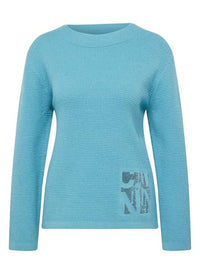 Thumbnail for Rabe Pullover Unifarben in Türkis für Damen im Sale