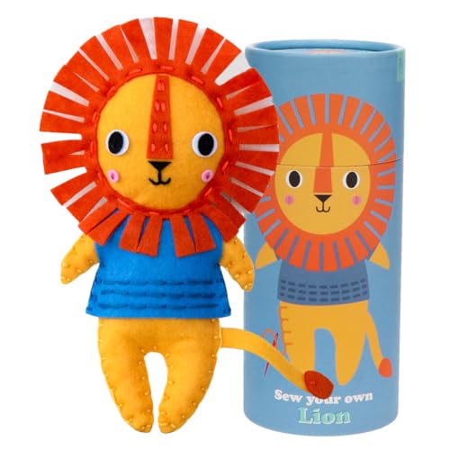 Rex London Plüschtier Nähset “Löwe “: DIY (zum selber nähen/herstellen) Sew your own Lion im Sale