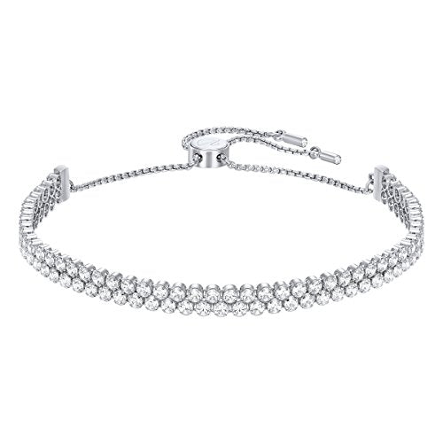 Swarovski Subtle Bracelet, White, Rhodium-plated on sale
