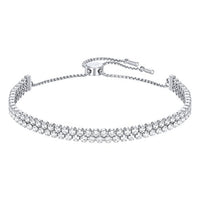 Thumbnail for Swarovski Subtle Bracelet, White, Rhodium-plated on sale