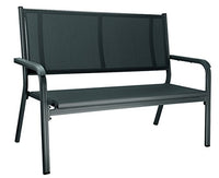 Thumbnail for Kettler Basic Plus Garden Bench – 2-seater aluminum garden bench with armrest padding – weatherproof & stable garden bench made of anthracite-colored aluminum on sale
