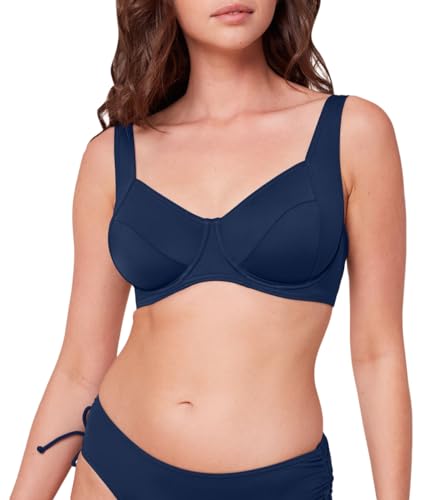 Triumph Damen Summer Mix & Match W 01 sd Bikini top, Marine, 40B im Sale