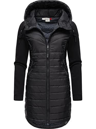 Ragwear women's transitional jacket, lightweight long jacket with hood, Lucinda Long II Intl Navy24 on sale