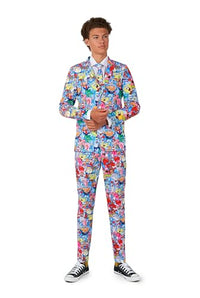 Thumbnail for OppoSuits SpongeBob-Anzug für Teen Boys - Nickelodeon-Outfit - Inklusive Blazer, Hose und Krawatte - Mehrfarbig - Größe 16 Years