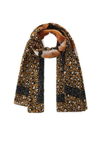 Thumbnail for CODELLO Schal aus recyceltem Polyester mit Leoparden-Muster und -Tiger im Sale
