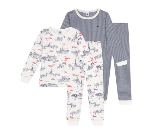 Petit Bateau A0BSR Langarm-Pyjama Jungen Variante 1 2 Jahre im Sale