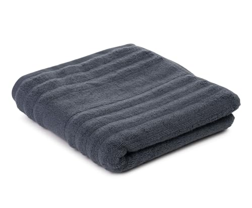 Gözze - Mailand Frottier-Handtuch, Weich und saugfähig, 70% Bio-Baumwolle/30% Viskose (Bambus), Vegan, 50 x 100 cm - Anthrazit im Sale