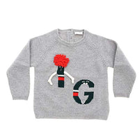 Thumbnail for IL Uhu children's sweater grey made of new wool A19MA283EM220, grey 9 months
