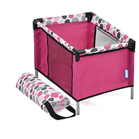 Thumbnail for Hauck Puppen Reisebett und Laufstall, Kompakt Faltbar, Puppen bis 41 cm, für Kinder ab 3 Jahren, mit Tragetasche, Pink Dots, D89809 im Sale