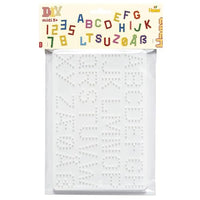 Thumbnail for Hama Beads 4455 Pegboards Set of 2 for Midi Iron-on Beads with a diameter of 5 mm, letters and numbers in white, creative crafting fun for all ages on sale