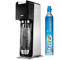 Thumbnail for SodaStream POWER Elektronischer Wassersprudler, macht vollautomatisch aus Leitungswasser Sprudelwasser - ohne schleppen! mit 1 Zylinder und 1L PET Flasche (BPA frei); Farbe: schwarz im Sale
