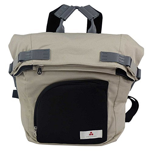 Peuterey Backpack with Laptop/Tablet Compartment Unisex Travel Backpack FANNING TW - PTT0019 Beige/Black (26 x 44 x 16 cm) on Sale