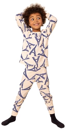 Petit Bateau A0BWQ Langarm-Pyjama Jungen Avalanche/Multico 10 Jahre im Sale
