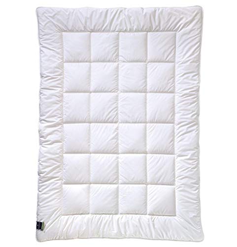 billerbeck Faserdecke Alcando Wärmestufe mittel, strapazierfähig 135 x 200 cm Baumwolle, Allergiker geeignet