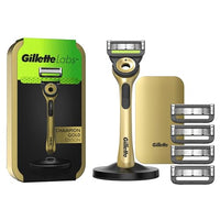 Thumbnail for Gillette Labs Champion Gold Edition Nassrasierer Herren, Rasierer mit Reinigungs-Element + 5 Ersatzklingen, Geschenk für Männer, Premium-Magnetdock und Reiseetui im Sale
