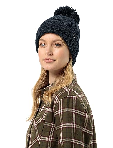 Jack Wolfskin Damen HIGHLOFT Knit W Beanie-Mütze, Night Blue, im Sale