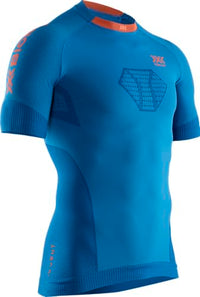 Thumbnail for X-Bionic Herren Invent Run Speed, Short Sleeve Shirt, Teal Blue/kurkuma orange, im Sale