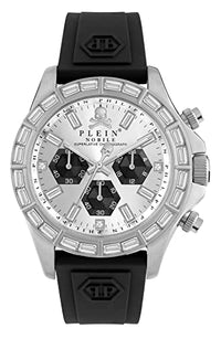 Thumbnail for Philipp Plein Herren Analog Quarz Uhr mit Silikon Armband 7630615129907 im Sale