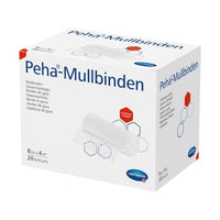 Thumbnail for HARTMANN 3040500 Peha Mullbinden, 4m Lang, Lose in Kartons, 4m x 4cm, 20 Stück