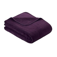 Thumbnail for s.Oliver Wellsoft Kuscheldecke 150x200 cm – Super Flauschige Mikrofaser Decke dunkel violett, hochwertiger Polyesterflausch im Sale