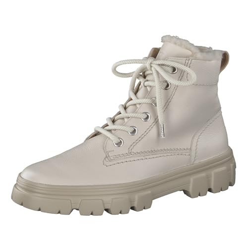 Paul Green Damen Schnürbootie mit Merino-Warmfutter, Frauen Schnürstiefeletten,Warm gefüttert,Winterstiefeletten,Stiefel,Beige (Biscuit),40 im Sale