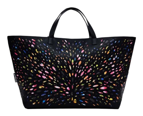 Desigual Women's Accessories PU Shopping Bag, Black im Sale