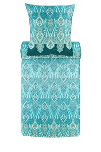 Thumbnail for Bassetti RAGUSA bed linen + 1 pillowcase made of 100% cotton satin in the color fir green V1, dimensions: 135x200 + 1 pillowcase 80x80 cm - 9325839 on sale