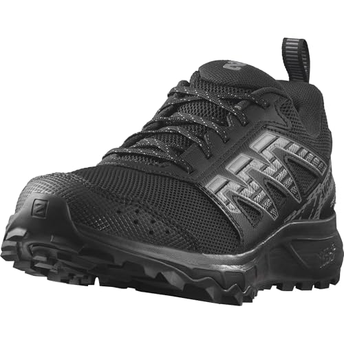 Salomon Wander Damen Trail Running Schuhe, Outdoor-bereit, Komfort durch Dämpfung, Sicherer Fußhalt, Black, 2/3 im Sale