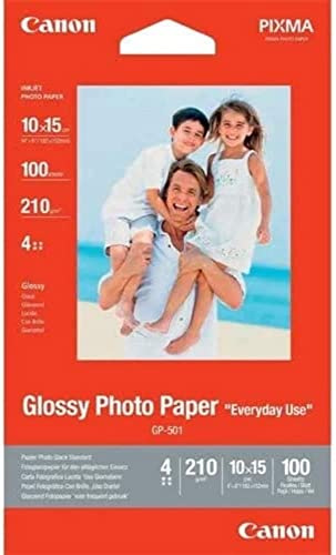 Canon Photo Paper GP-501 glossy white - 10x15cm 100 sheets for inkjet printers - PIXMA printers (200 g/m²), PG-40 on sale