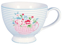 Thumbnail for GreenGate STWTECAFL0106 Alma tea cup flowers white 0.4 l