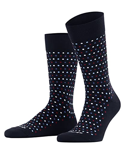Burlington Herren Socken Dot So Baumwolle gemustert 1 Paar, Schwarz Black 3000, 40-46 im Sale