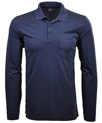 Thumbnail for Ragman Herren Softknit-Polo Fineliner, Langarm,XXL,Schiefer im Sale