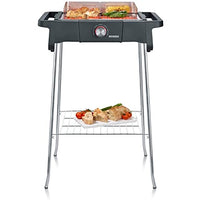 Thumbnail for SEVERIN Style Evo electric grill with stand and storage rack, freestanding grill with quick grill start up to 350 °C, balcony grill with optimal heat distribution, black, PG 8124 on sale