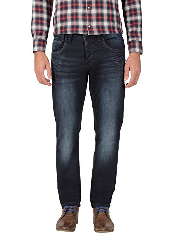 Timezone Herren Regular GerritTZ Straight Jeans, Blau (Indigo Rough Wash 3200), W30/L34 im Sale