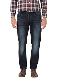 Thumbnail for Timezone Herren Regular GerritTZ Straight Jeans, Blau (Indigo Rough Wash 3200), W30/L34 im Sale