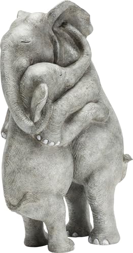 Kare Design Decorative Figure Elephant Hug, Grey, Decorative Object, Elephant Figure, Modern Sculpture, Animal Figure, 336x22x15 cm (H/W/D) on Sale