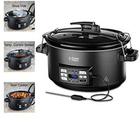 Thumbnail for Russell Hobbs Multikocher 3-in-1 [Slow Cooker, Sous Vide, Bräter + Kerntemperatursensor] schwerer 6,5l Keramik-Gartopf für opt. Temperaturverteilung (digitales Display/Timer,Temperaturanzeige)25630-56 im Sale